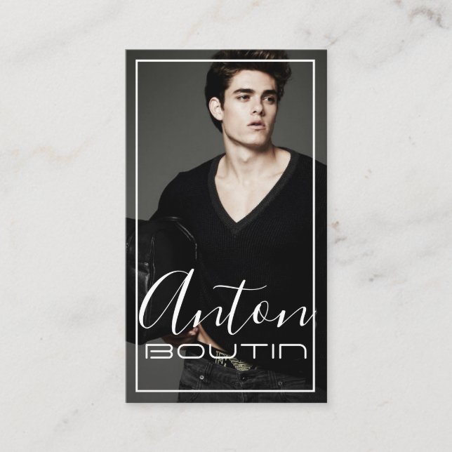 Modelo Ator Cartão de visita (Frente)