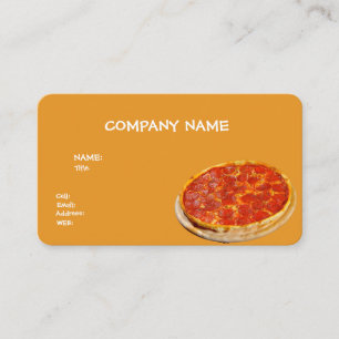 MODELO BÁSICO DE CARTÃO DE VISITA PIZZA