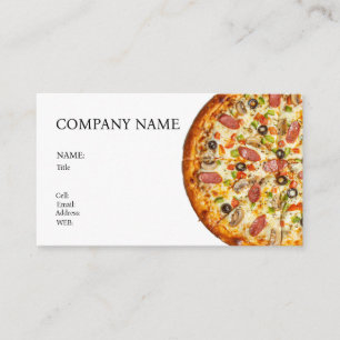 MODELO BÁSICO DE CARTÃO DE VISITA PIZZA