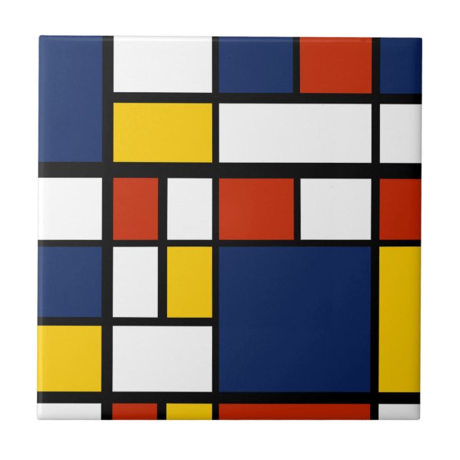 modelo bauhaus pintura de arte geométrica abstrato (Frente)