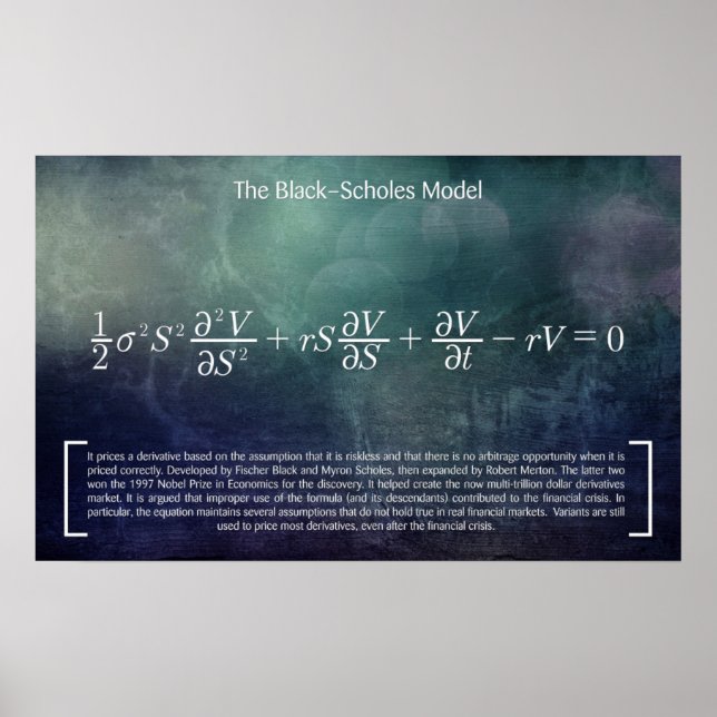 Modelo Black-Scholes - Poster de Matemática (Frente)