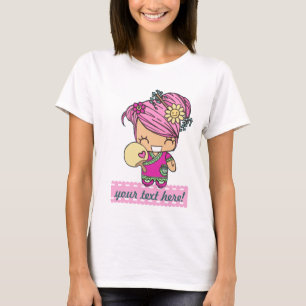 Modelo branco da camisa da boneca do kokeshi do