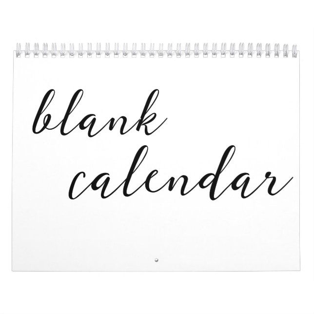 Modelo Branco do Calendário Vazio 2026 (Capa)