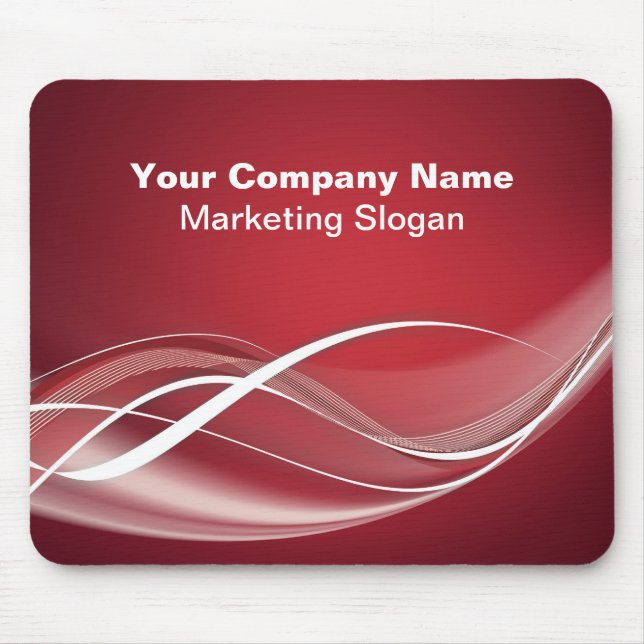 Modelo branco vermelho de Mousepad (Frente)