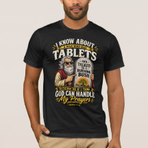 Modelo - Camiseta Deus Pode Lidar Com Minhas Oraçõ