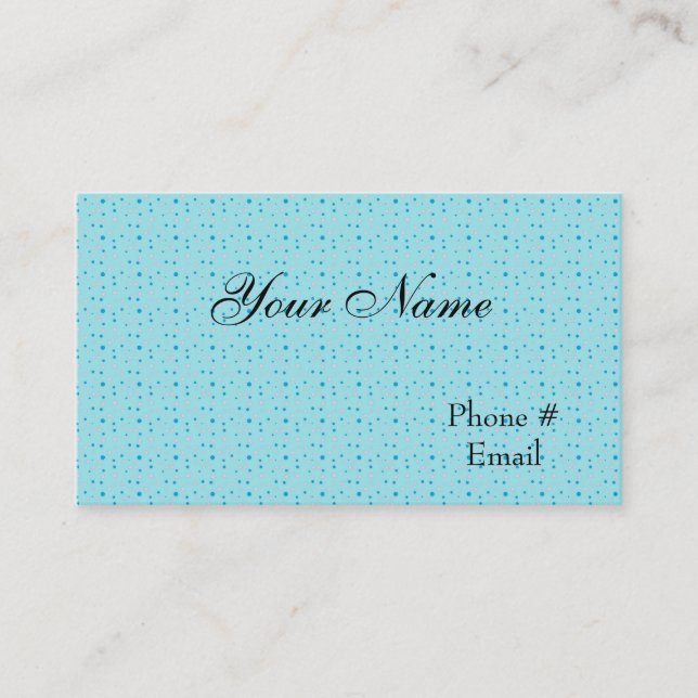 Modelo Cartão de visita azul do Designer (Frente)