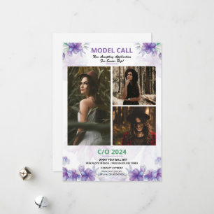 Modelo Casting Call Flyer Modelo