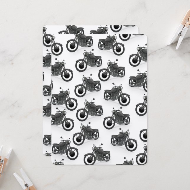 modelo clássico de moto (Frente/Verso In Situ)