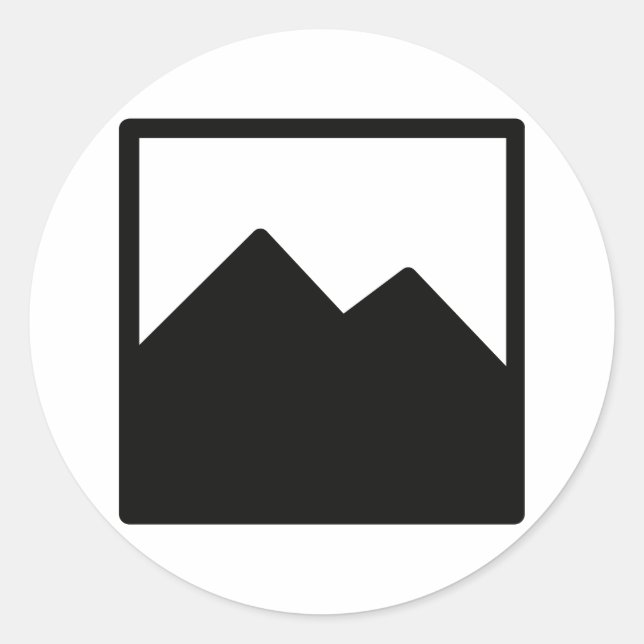 Modelo Clássico do Adesivo Redondo (Frente)