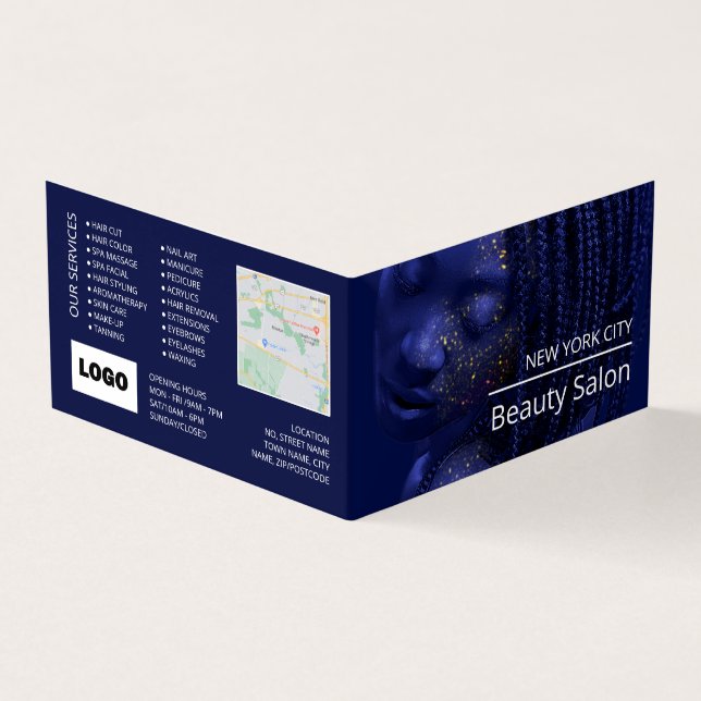 Modelo com brilho, Beleza, Cartão de Lealdade, (Exterior)