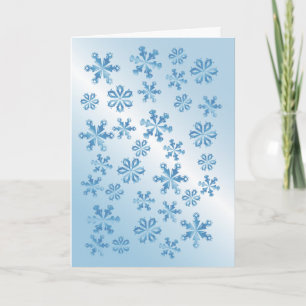 Modelo com Floco de Neve Azul bonito