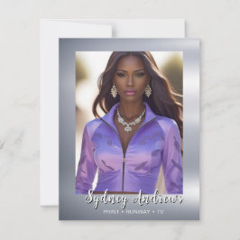 Modelo Comp Card de Estrelas Brilhantes para Model