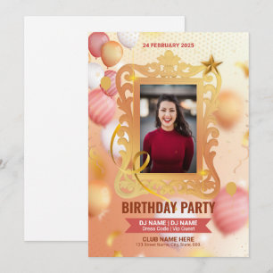 Modelo convite de aniversário
