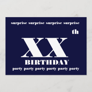 Modelo Convite de aniversário SURPRISE