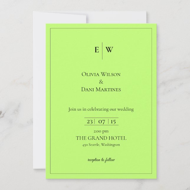 MODELO CONVITES DE CASAMENTO ONLINE com fronteira (Frente)