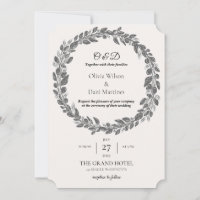 MODELO CONVITES DE FORMAÇÃO EM LINHA Monograma