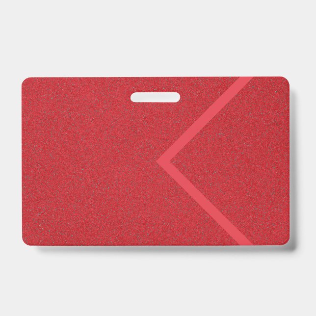 Modelo Crachá Personalizado de Stripe Angular Verm (Frente)