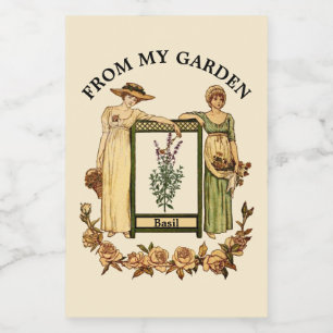 Modelo da etiqueta da comida da era do Victorian