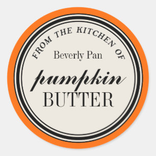 Modelo da etiqueta do círculo "Da Cozinha de"