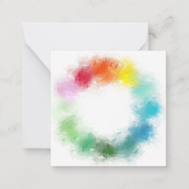 Modelo de Abstrato do arco-íris Elegante Personali (Frente)