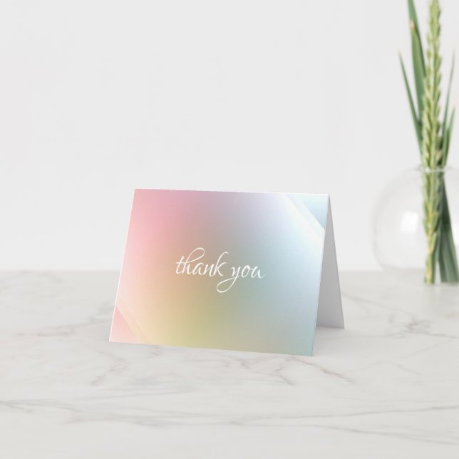 Modelo de agradecimento moderno abstrato colorido  (Frente)