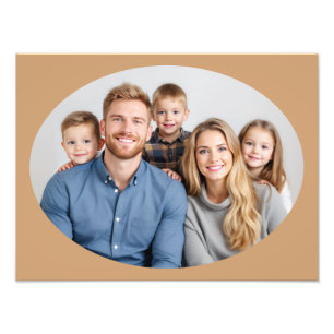 Modelo de Ampliação de Foto de Retrato de Família 