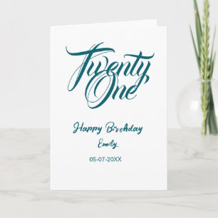 modelo de aniversário de 21 anos adicionar nome da