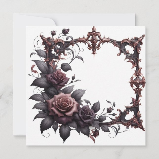 Modelo de Anúncio de Convite de Vazio Floral (Frente)