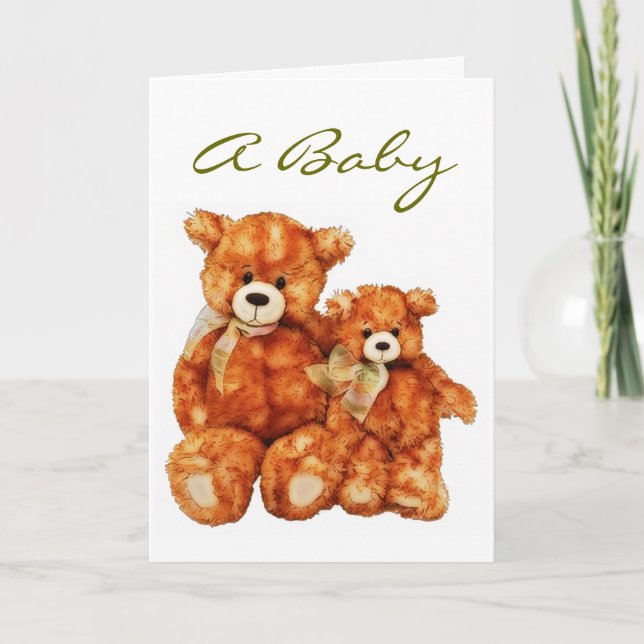 Modelo de Anúncio de Nascimento do Bebê (Frente)