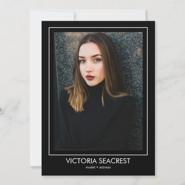 Modelo de Ator Borderline 5 Talento Comp Cartão ZE (Frente)