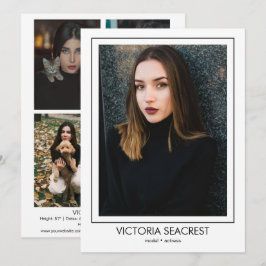 Modelo de Ator Borderline 5 Talento Comp Cartão ZE