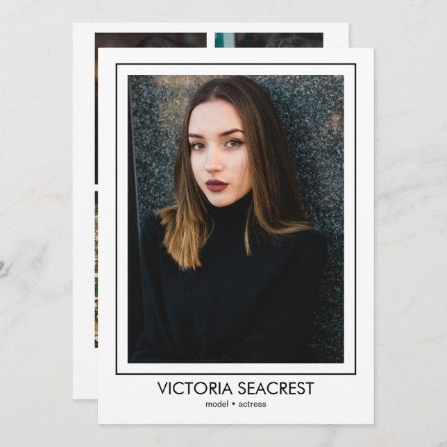 Modelo de Ator Borderline 5 Talento Comp Cartão ZE (Frente/Verso)