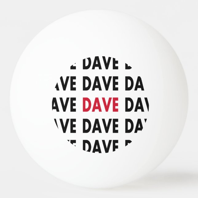 Modelo de Bola de Ping Pong do Dave (Frente)