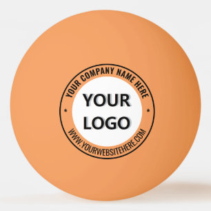 Modelo de Bolas de Ping Pong com Texto de Logo Per
