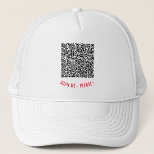 Modelo de Boné Trucker de Varredura de Código QR P