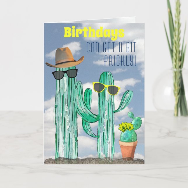 Modelo de Cactus com Aquarela do Sudoeste Divertid (Frente)