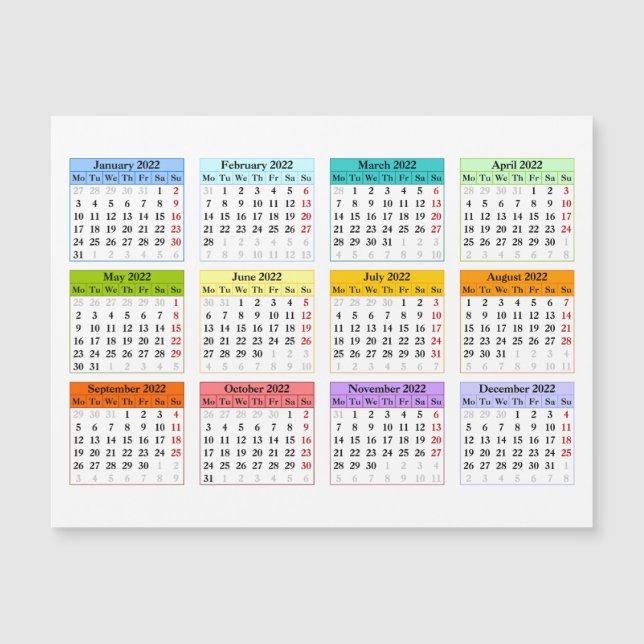 modelo de calendário 2022 (Frente)