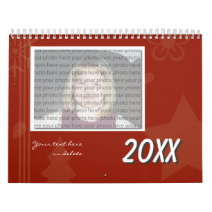 Modelo de Calendário Personalizável da Família