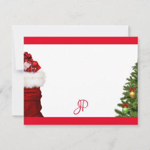 Modelo de Caligrafia de Árvore de Natal Monogramad