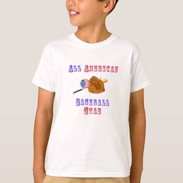 Modelo de Camisa de Baseball Americana (Frente)