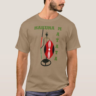 Modelo de Camiseta Básica Escura Kenya Mara Safari