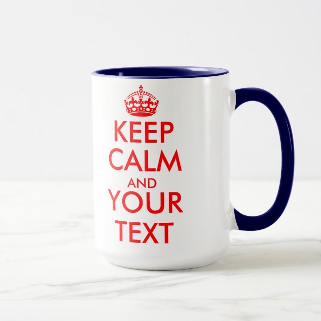 modelo de caneca combo mantenha a calma (Direita)