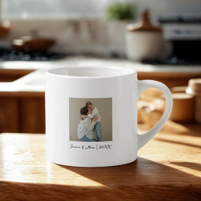 Modelo de Caneca do Dia das Mães com Foto Minimali (Criador carregado)