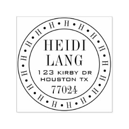 Modelo de Carimbo Personalizável de 1,5"x1,5"