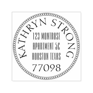 Modelo de Carimbo Personalizável de 1,5"x1,5"