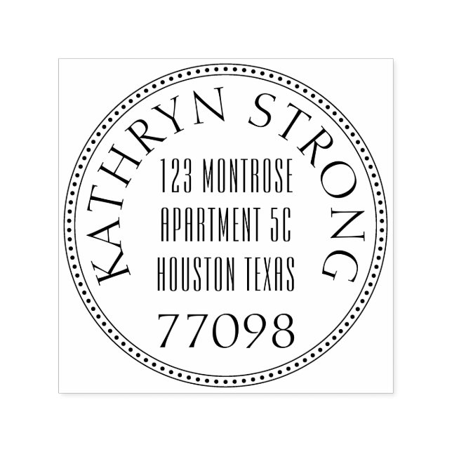 Modelo de Carimbo Personalizável de 1,5"x1,5" (Design)