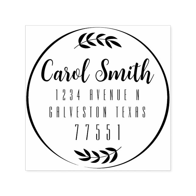 Modelo de Carimbo Personalizável de 1,5"x1,5" (Design)