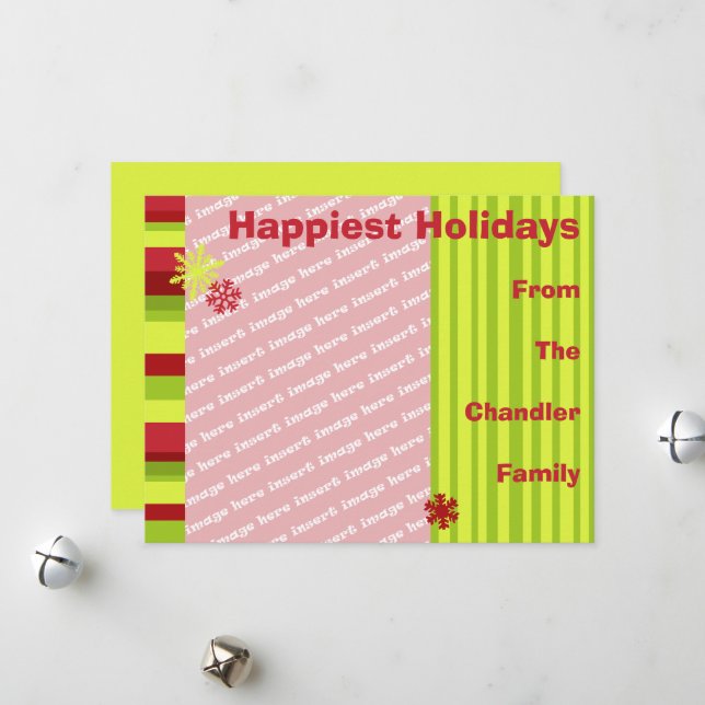 Modelo de Cartão com fotos de Férias (Frente/Verso In Situ)