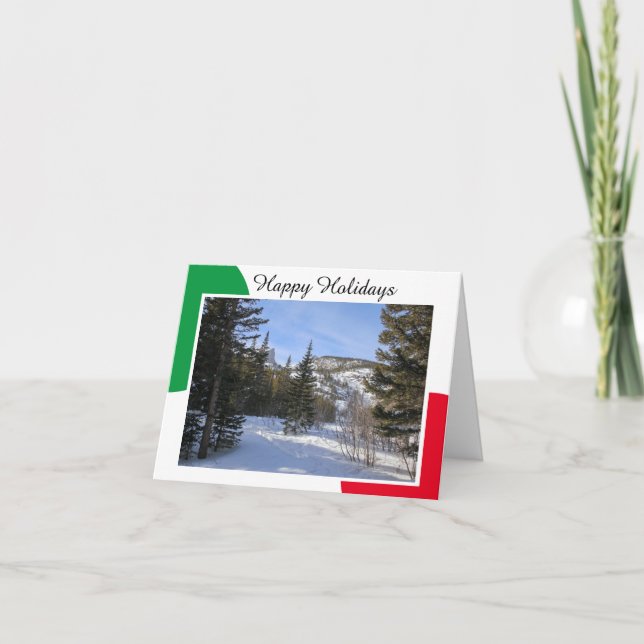 Modelo de Cartão de Férias Feliz (Frente)