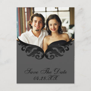 Modelo de cartão de foto personalizado de casament